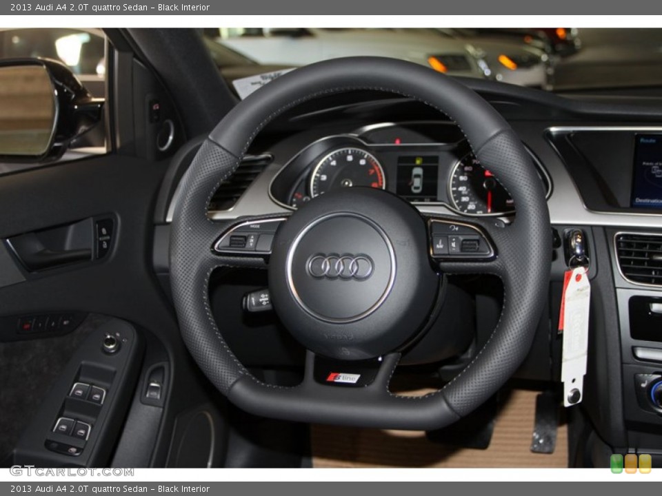 Black Interior Steering Wheel for the 2013 Audi A4 2.0T quattro Sedan #74915481