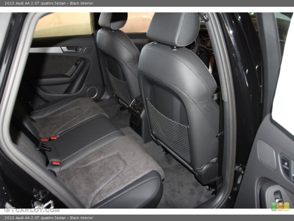 Black Interior Rear Seat for the 2013 Audi A4 2.0T quattro Sedan #74915570
