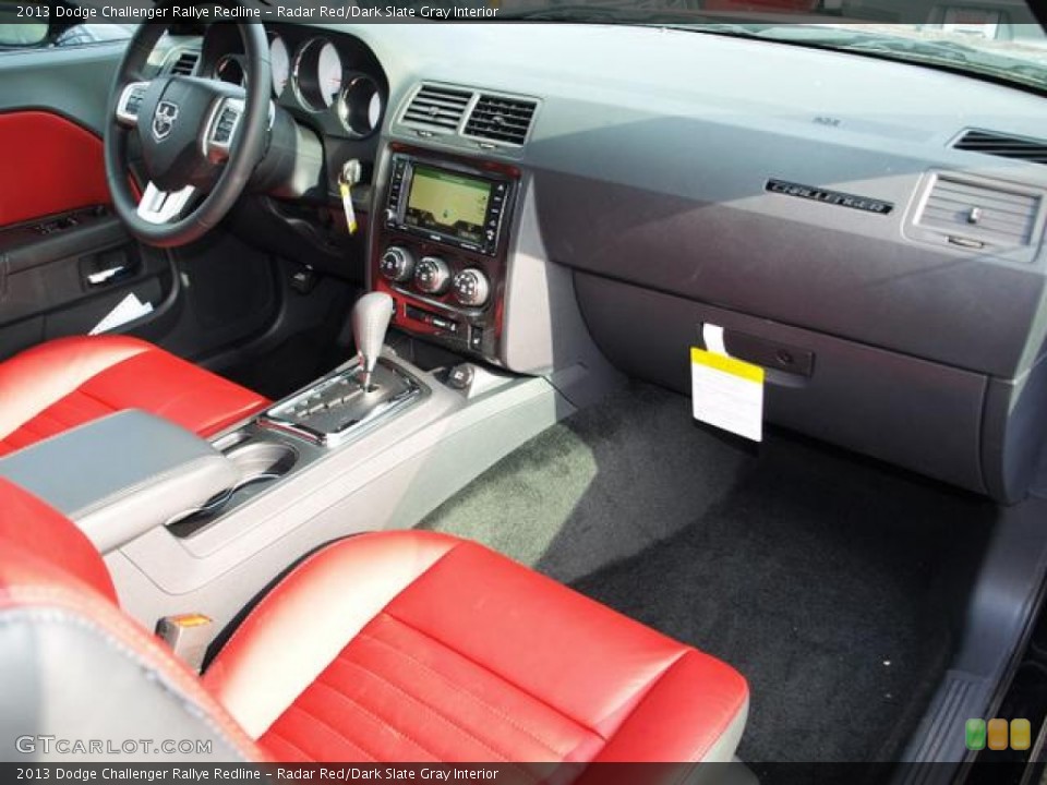 Radar Red/Dark Slate Gray Interior Dashboard for the 2013 Dodge Challenger Rallye Redline #74915664