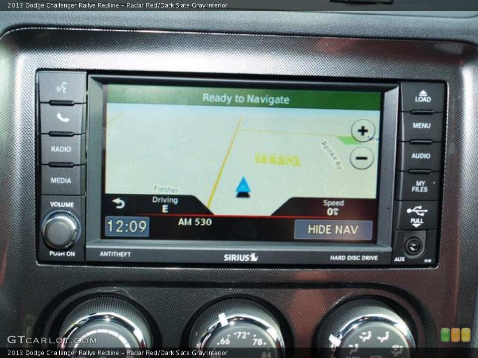 Radar Red/Dark Slate Gray Interior Navigation for the 2013 Dodge Challenger Rallye Redline #74915712
