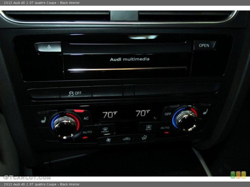 Black Interior Controls for the 2013 Audi A5 2.0T quattro Coupe #74917814