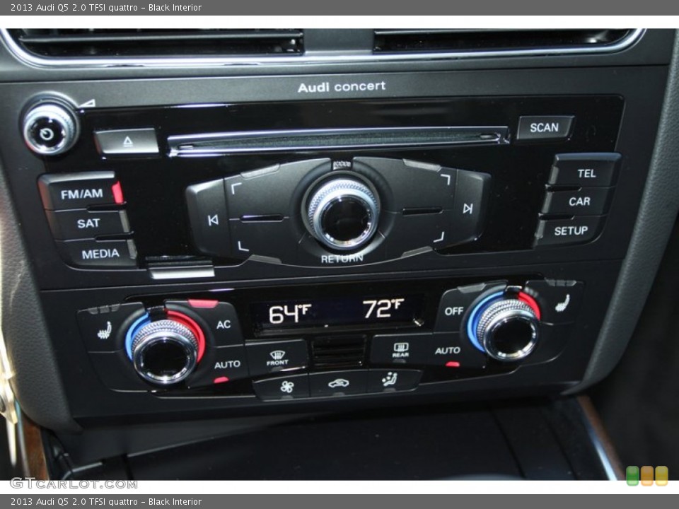 Black Interior Controls for the 2013 Audi Q5 2.0 TFSI quattro #74918316