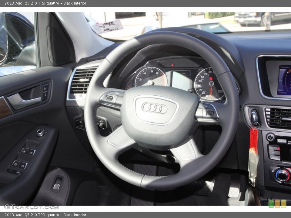 Black Interior Steering Wheel for the 2013 Audi Q5 2.0 TFSI quattro #74918355