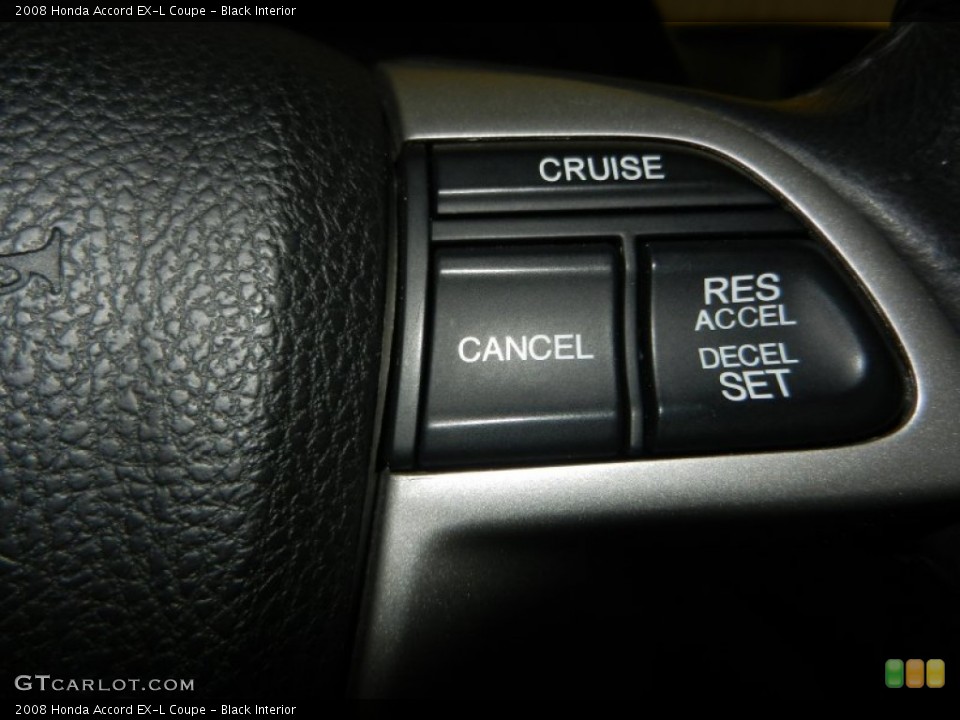 Black Interior Controls for the 2008 Honda Accord EX-L Coupe #74918949