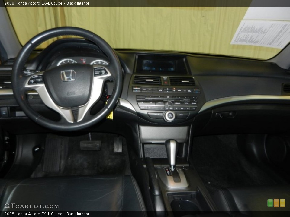 Black Interior Dashboard for the 2008 Honda Accord EX-L Coupe #74918994