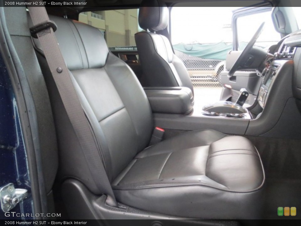 Ebony Black Interior Front Seat for the 2008 Hummer H2 SUT #74919015