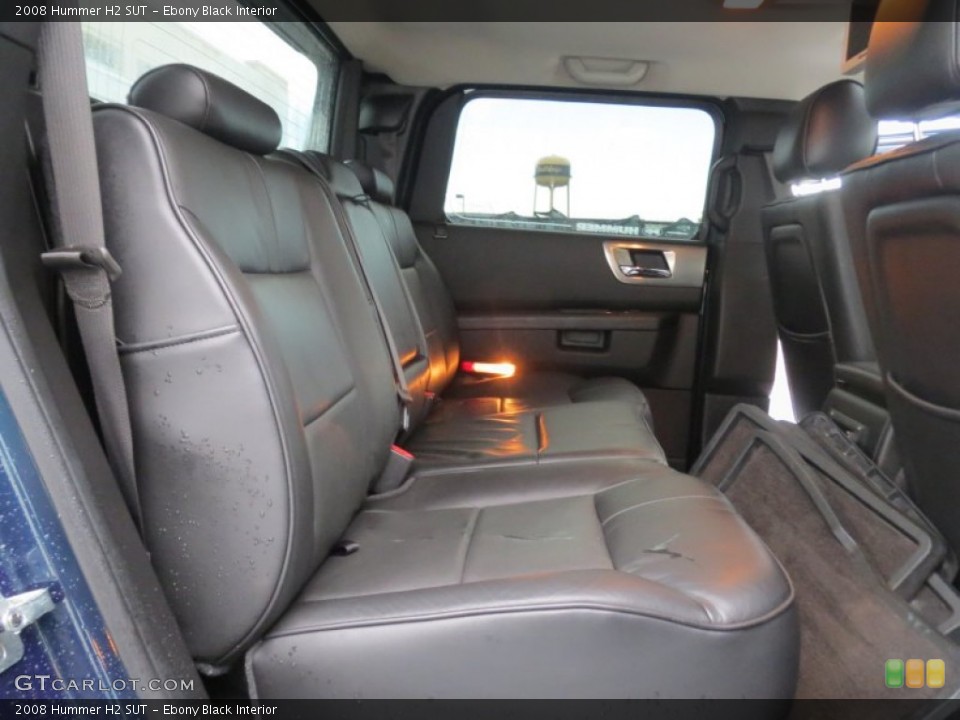 Ebony Black Interior Rear Seat for the 2008 Hummer H2 SUT #74919039