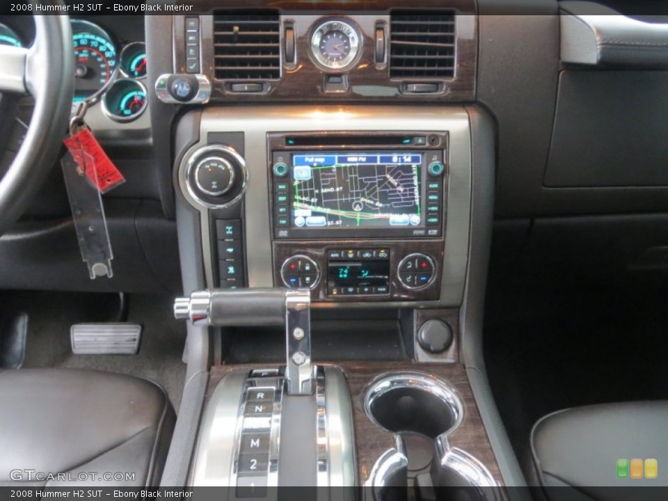 Ebony Black Interior Controls for the 2008 Hummer H2 SUT #74919216