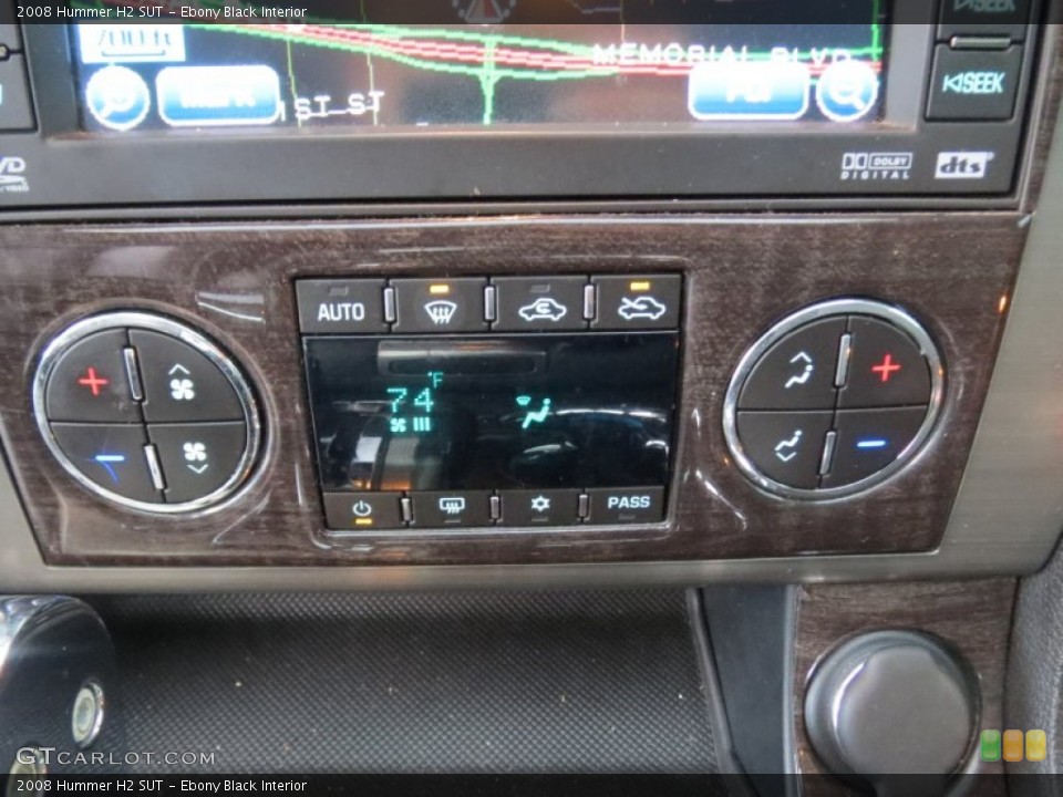 Ebony Black Interior Controls for the 2008 Hummer H2 SUT #74919246