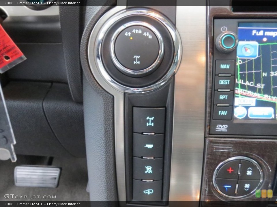 Ebony Black Interior Controls for the 2008 Hummer H2 SUT #74919256