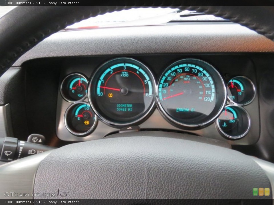 Ebony Black Interior Gauges for the 2008 Hummer H2 SUT #74919300