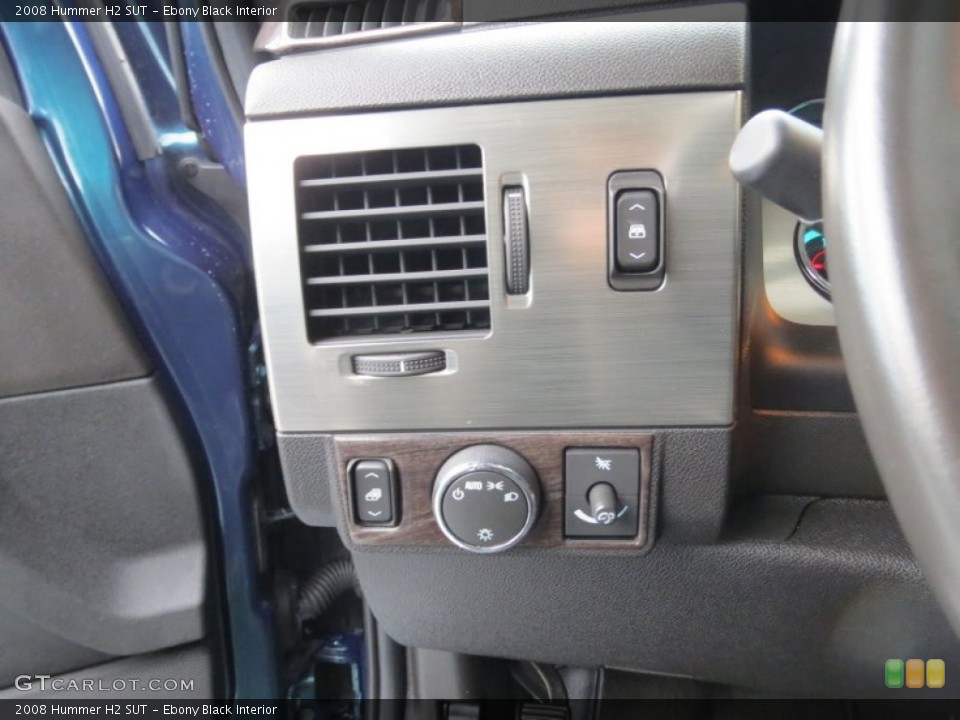 Ebony Black Interior Controls for the 2008 Hummer H2 SUT #74919330