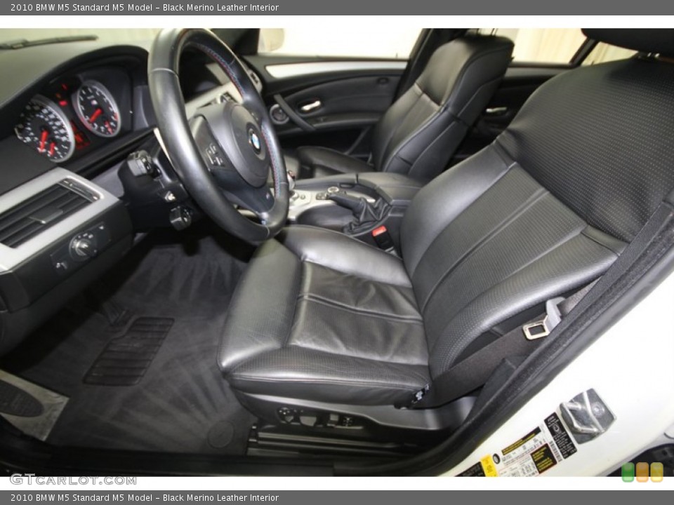 Black Merino Leather Interior Front Seat for the 2010 BMW M5  #74920692