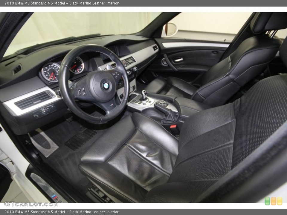 Black Merino Leather 2010 BMW M5 Interiors