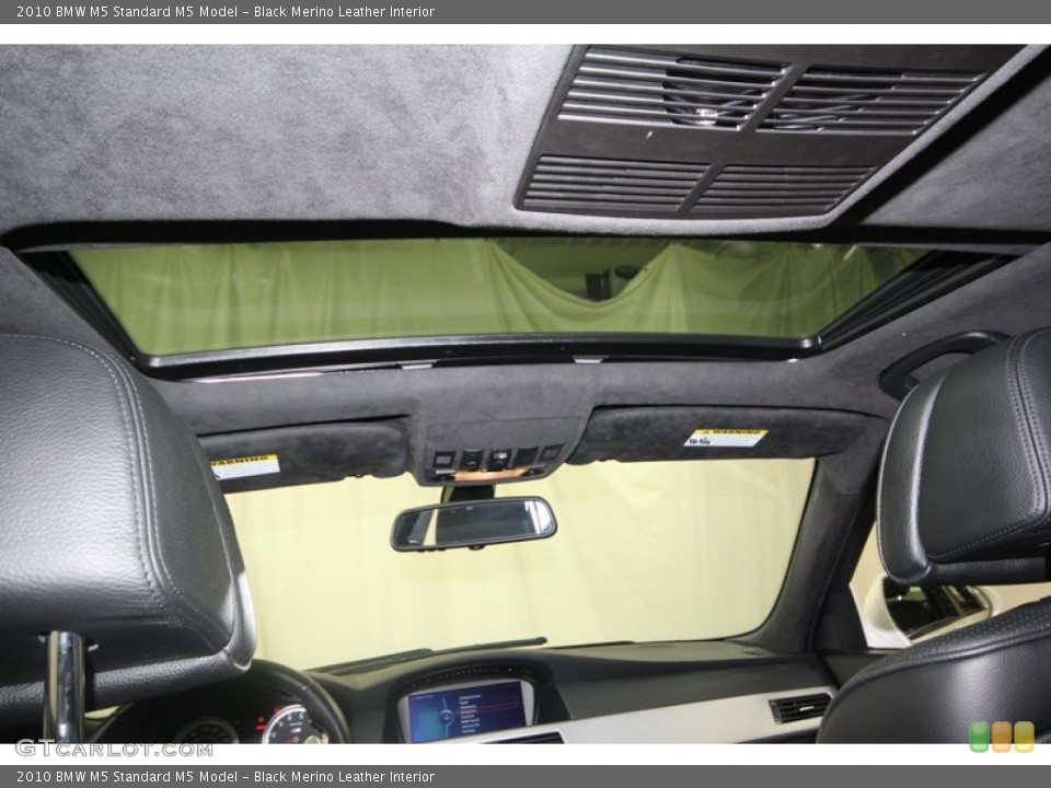 Black Merino Leather Interior Sunroof for the 2010 BMW M5  #74921054