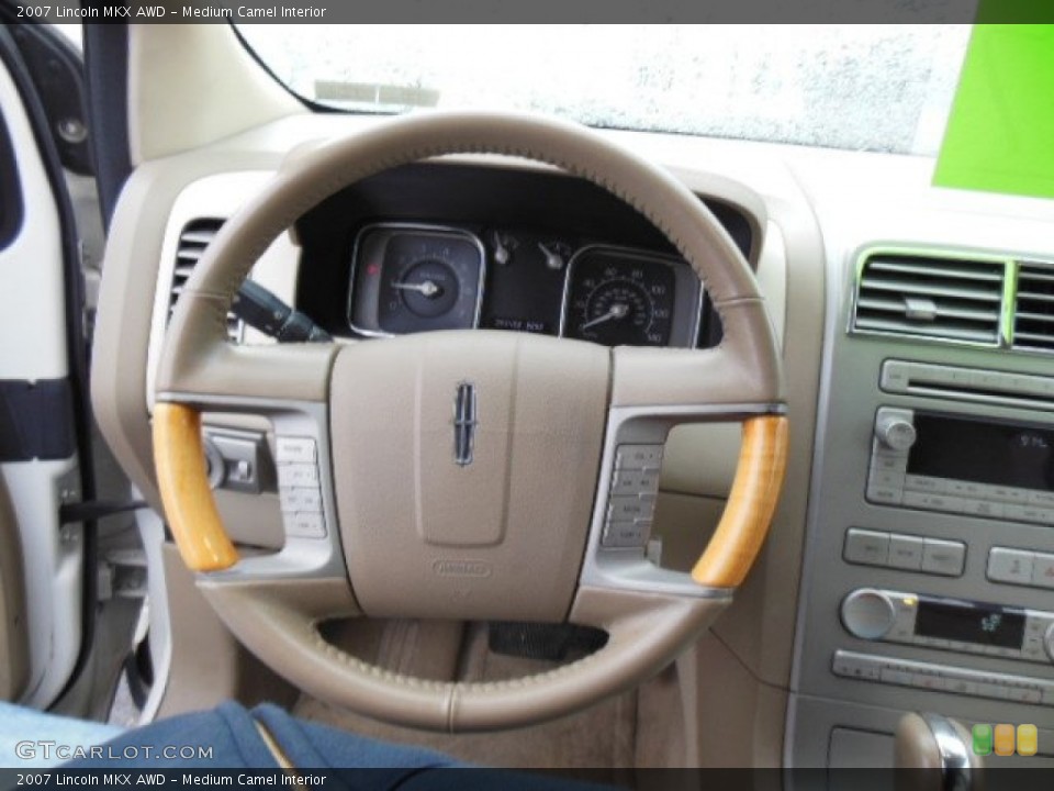 Medium Camel Interior Steering Wheel for the 2007 Lincoln MKX AWD #74921061
