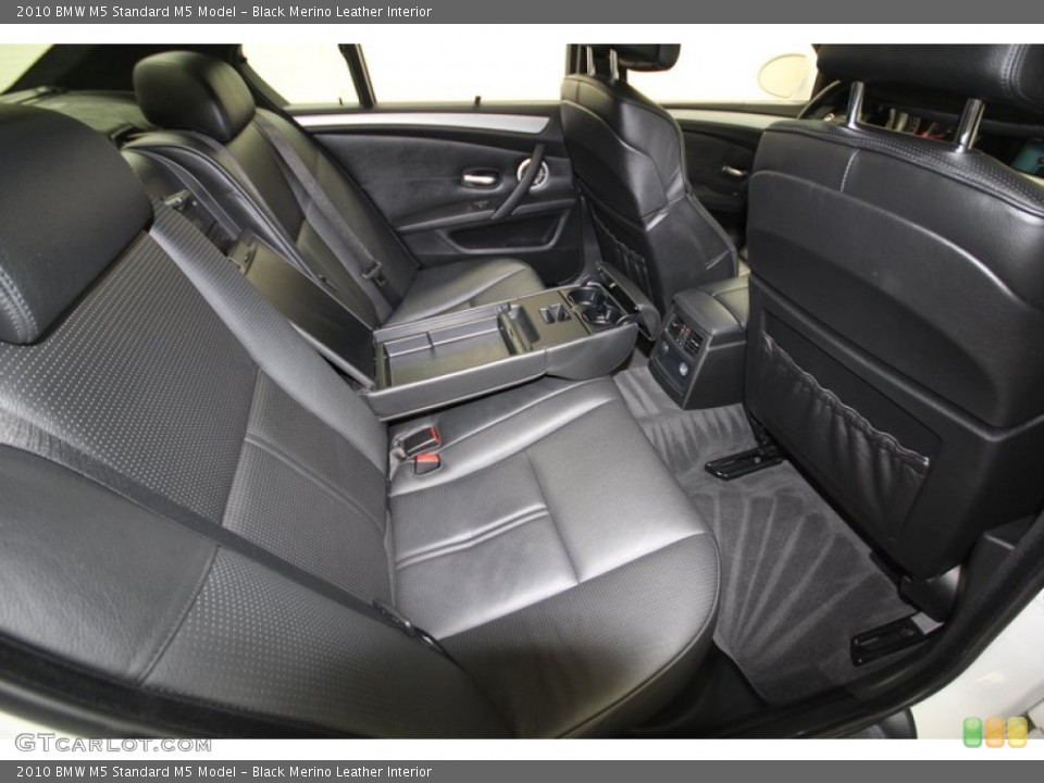 Black Merino Leather Interior Rear Seat for the 2010 BMW M5  #74921094