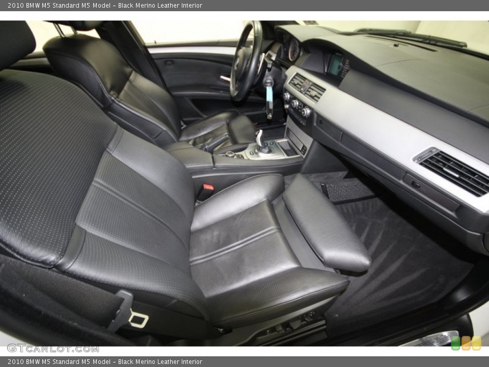 Black Merino Leather Interior Front Seat for the 2010 BMW M5  #74921132