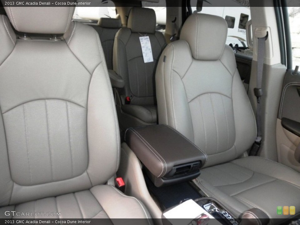 Cocoa Dune Interior Rear Seat for the 2013 GMC Acadia Denali #74922406