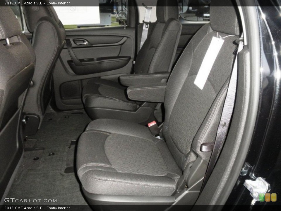 Ebony Interior Rear Seat for the 2013 GMC Acadia SLE #74922675