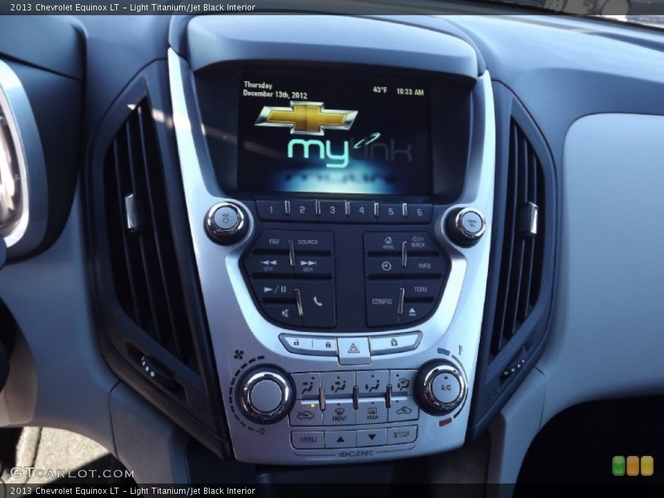 Light Titanium/Jet Black Interior Controls for the 2013 Chevrolet Equinox LT #74922678