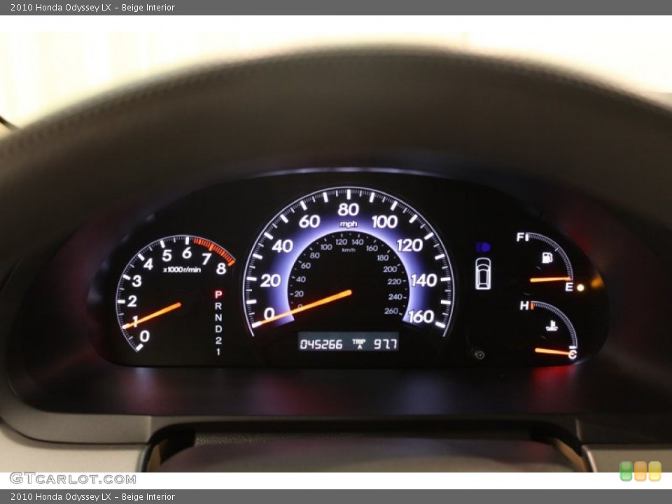 Beige Interior Gauges for the 2010 Honda Odyssey LX #74922987