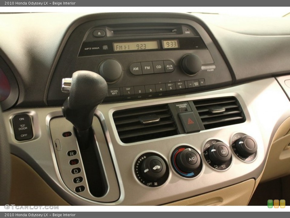 Beige Interior Controls for the 2010 Honda Odyssey LX #74922999