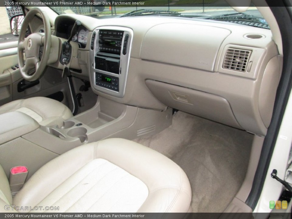 Medium Dark Parchment Interior Dashboard for the 2005 Mercury Mountaineer V6 Premier AWD #74923186