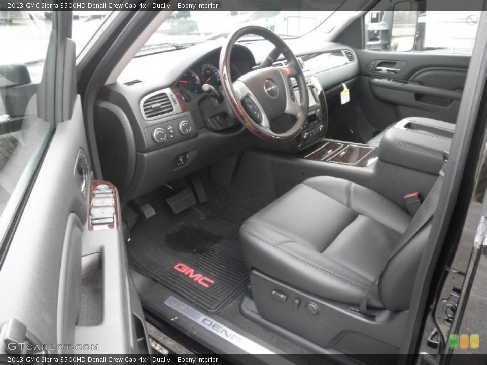 Ebony Interior Prime Interior for the 2013 GMC Sierra 3500HD Denali Crew Cab 4x4 Dually #74925772