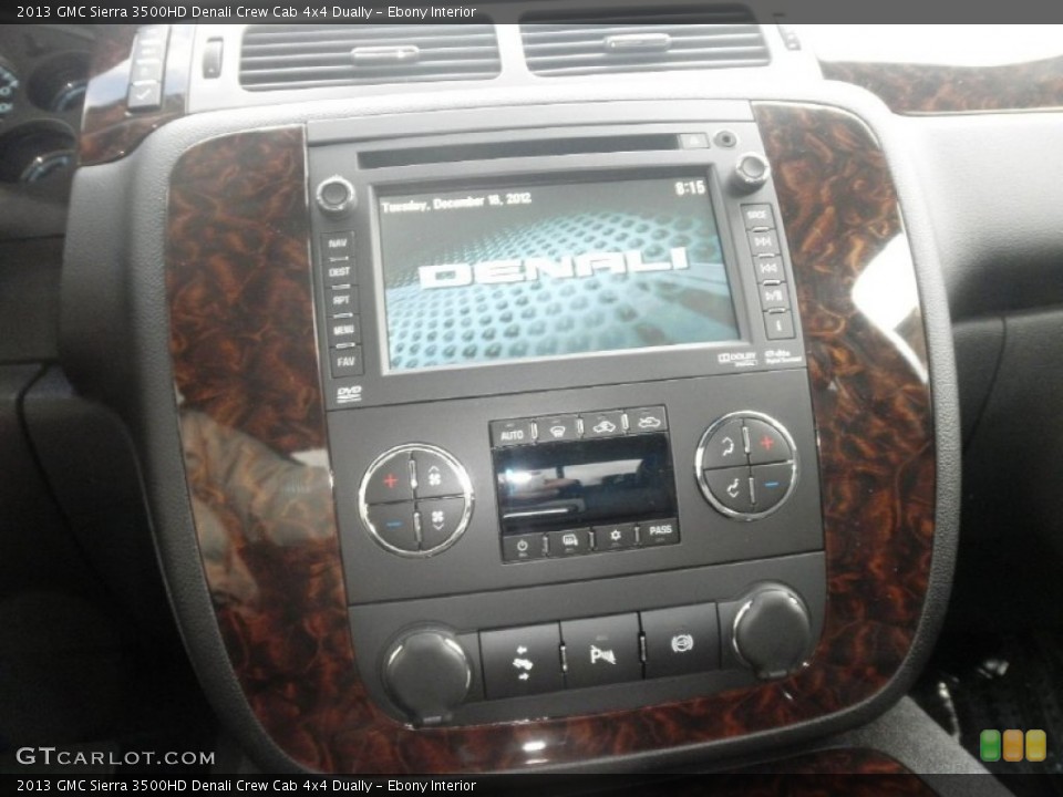Ebony Interior Controls for the 2013 GMC Sierra 3500HD Denali Crew Cab 4x4 Dually #74925787
