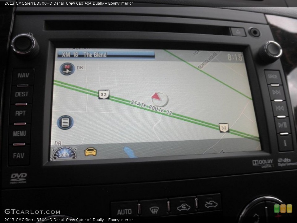 Ebony Interior Navigation for the 2013 GMC Sierra 3500HD Denali Crew Cab 4x4 Dually #74925818
