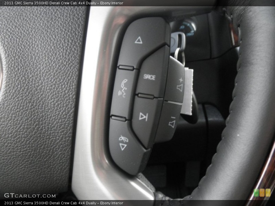 Ebony Interior Controls for the 2013 GMC Sierra 3500HD Denali Crew Cab 4x4 Dually #74925879