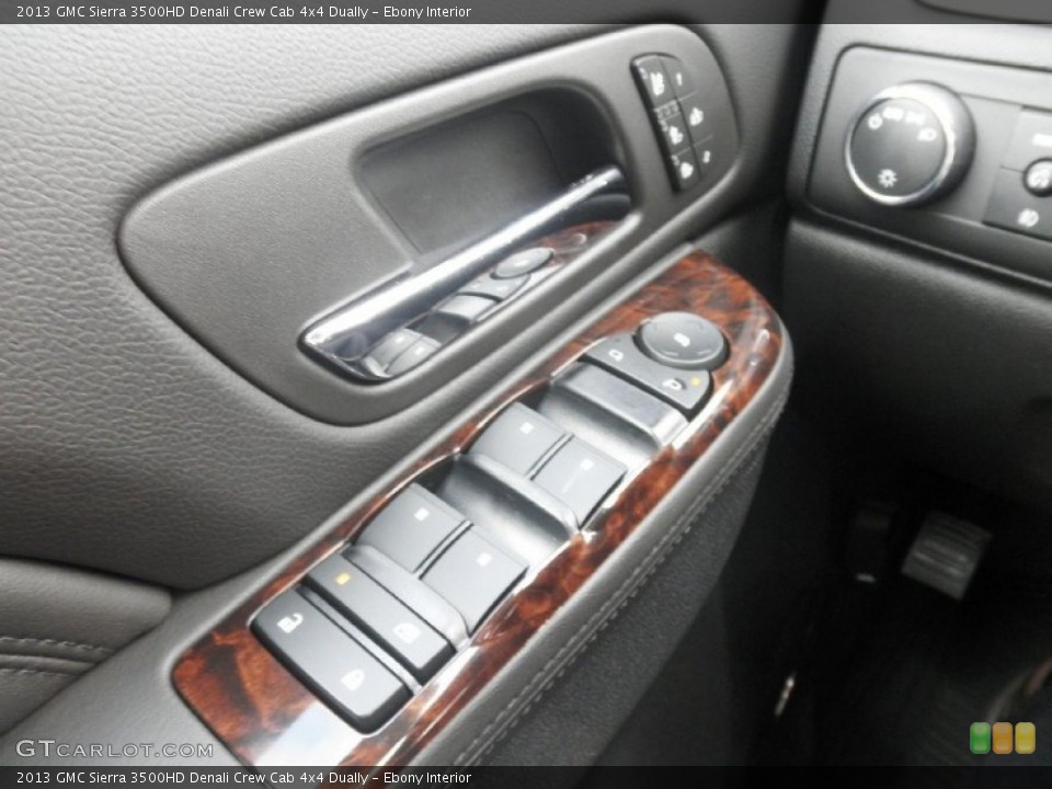 Ebony Interior Controls for the 2013 GMC Sierra 3500HD Denali Crew Cab 4x4 Dually #74925943