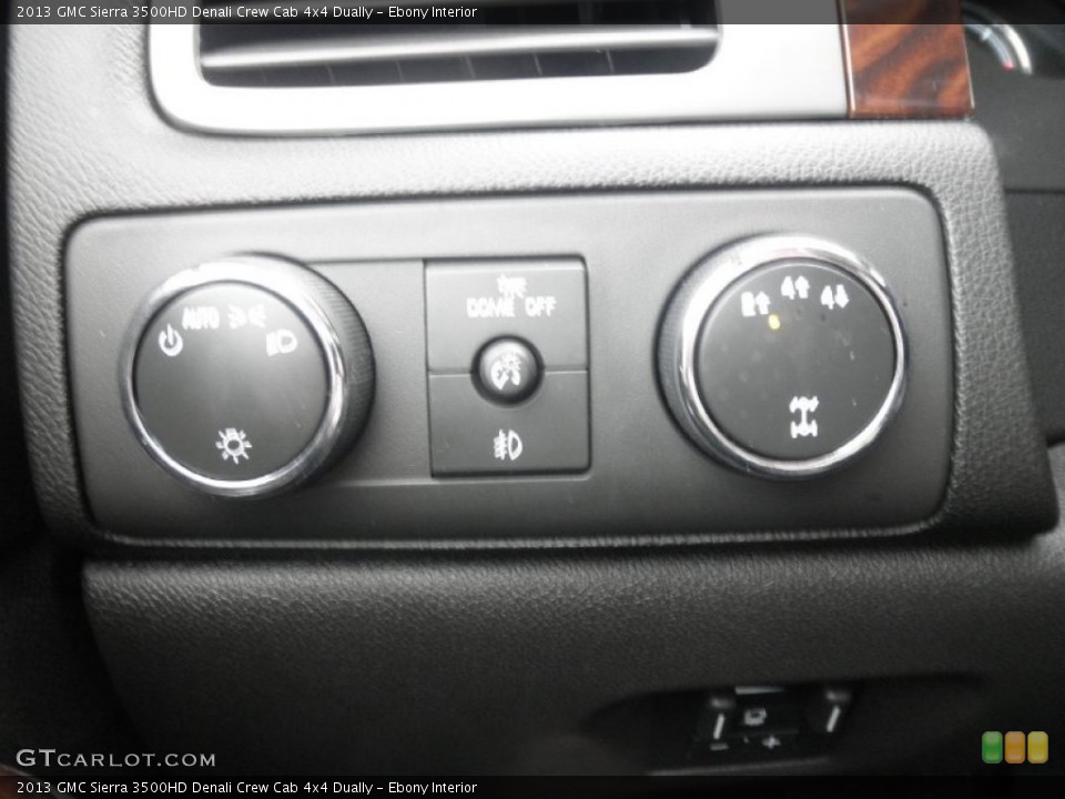 Ebony Interior Controls for the 2013 GMC Sierra 3500HD Denali Crew Cab 4x4 Dually #74925964