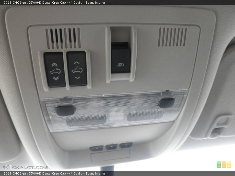 Ebony Interior Controls for the 2013 GMC Sierra 3500HD Denali Crew Cab 4x4 Dually #74926014