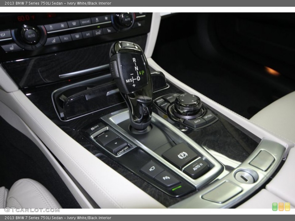 Ivory White/Black Interior Transmission for the 2013 BMW 7 Series 750Li Sedan #74926067