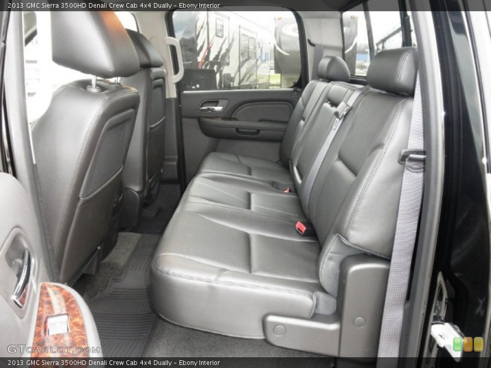 Ebony Interior Rear Seat for the 2013 GMC Sierra 3500HD Denali Crew Cab 4x4 Dually #74926084