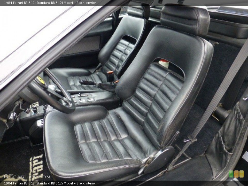 Black Interior Front Seat for the 1984 Ferrari BB 512i  #74926103
