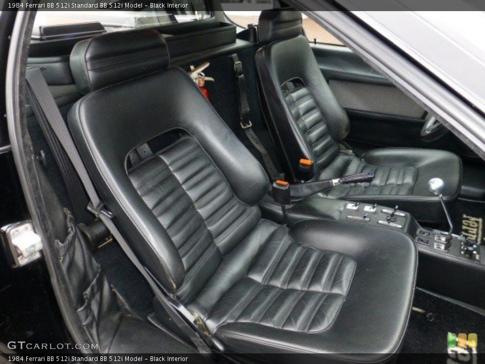 Black Interior Front Seat for the 1984 Ferrari BB 512i  #74926145