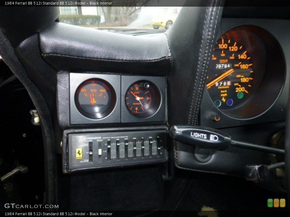 Black Interior Controls for the 1984 Ferrari BB 512i  #74926183