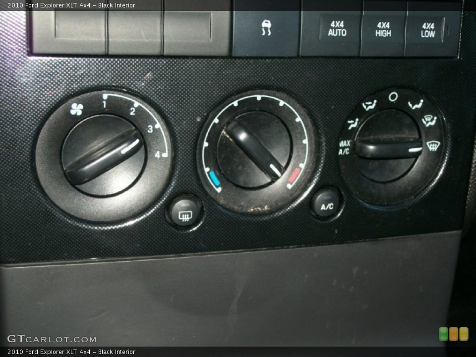 Black Interior Controls for the 2010 Ford Explorer XLT 4x4 #74926966