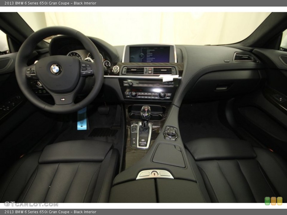 Black Interior Dashboard for the 2013 BMW 6 Series 650i Gran Coupe #74927048