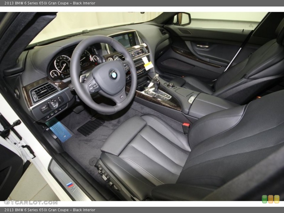 Black Interior Prime Interior for the 2013 BMW 6 Series 650i Gran Coupe #74927194