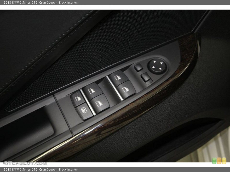 Black Interior Controls for the 2013 BMW 6 Series 650i Gran Coupe #74927255