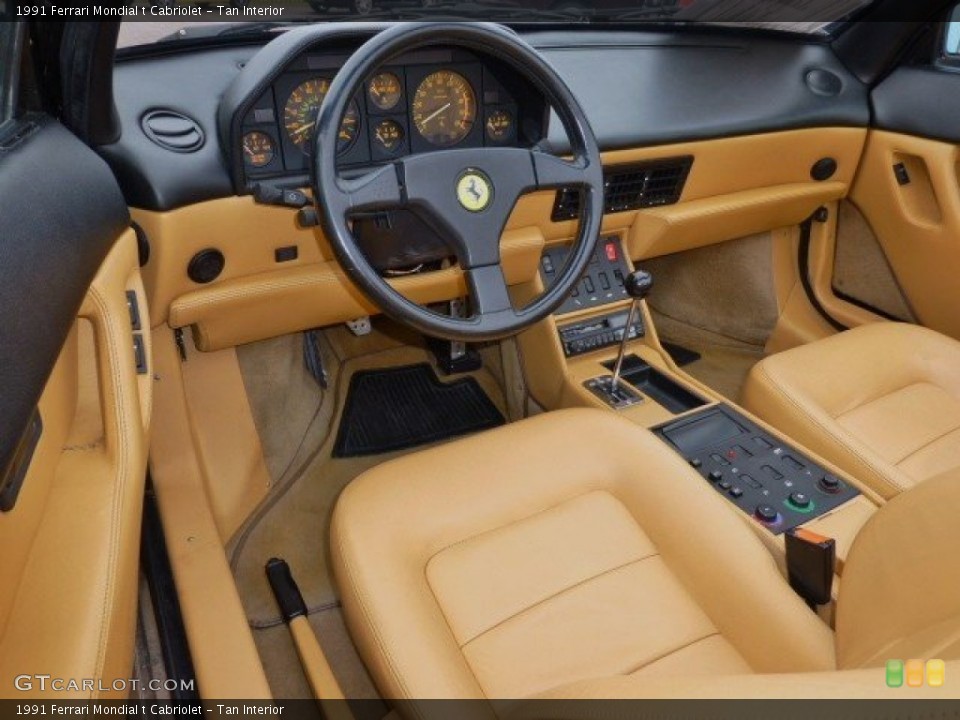 Tan 1991 Ferrari Mondial t Interiors