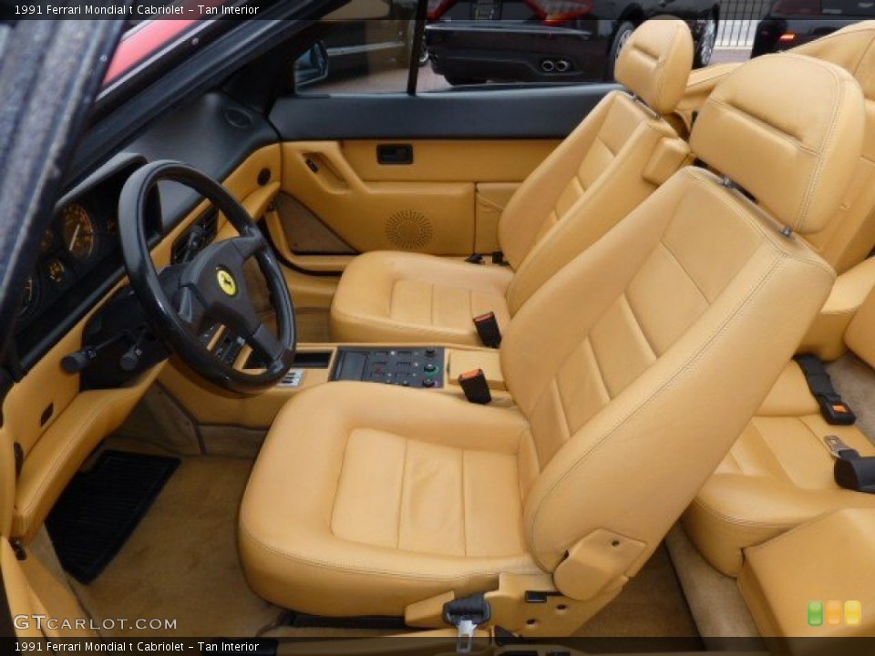 Tan Interior Front Seat for the 1991 Ferrari Mondial t Cabriolet #74927286