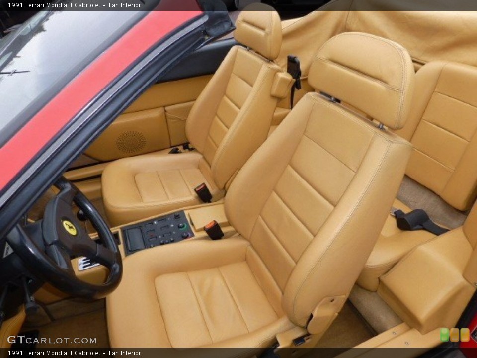 Tan Interior Front Seat for the 1991 Ferrari Mondial t Cabriolet #74927308