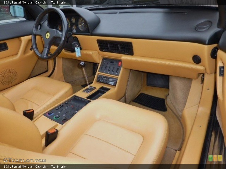 Tan Interior Dashboard for the 1991 Ferrari Mondial t Cabriolet #74927347