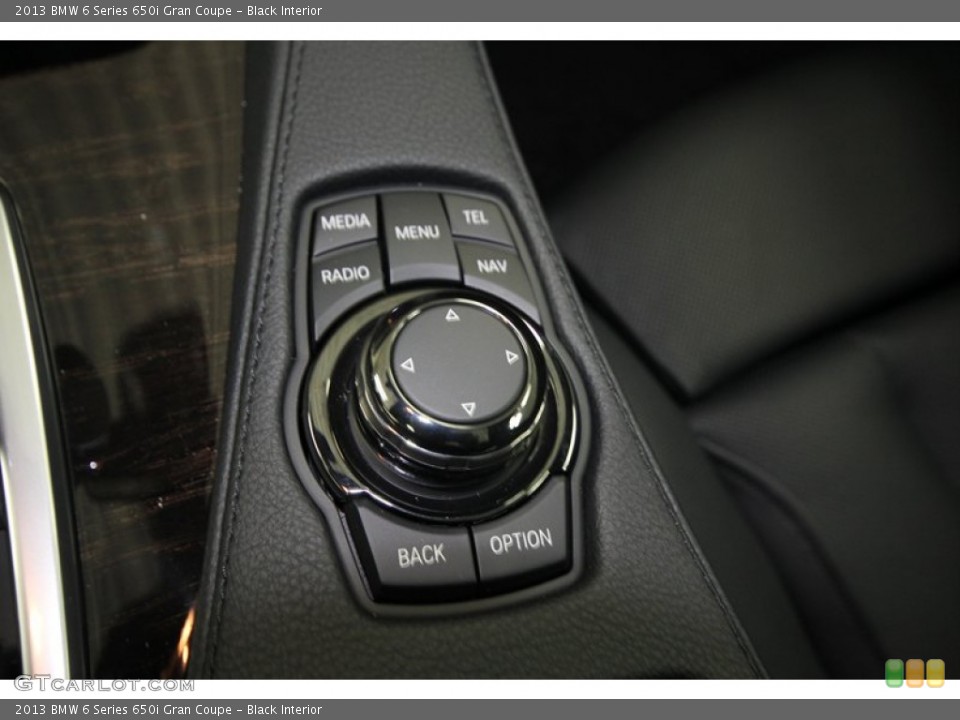 Black Interior Controls for the 2013 BMW 6 Series 650i Gran Coupe #74927353