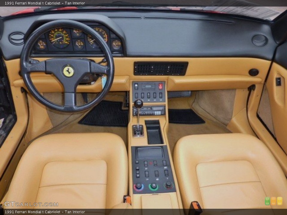 Tan Interior Dashboard for the 1991 Ferrari Mondial t Cabriolet #74927425